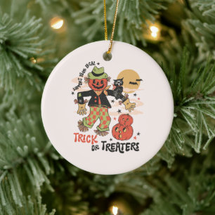 Support Your Local Trick Or Treaters – Vintage Ceramic Tree Decoration