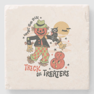 Support Your Local Trick Or Treaters – Vintage Stone Coaster