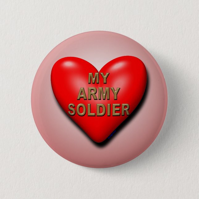 Support Your Soldier 6 Cm Round Badge (Front)