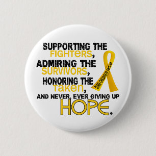Supporting Admiring Honouring 3.2 Childhood Cancer 6 Cm Round Badge