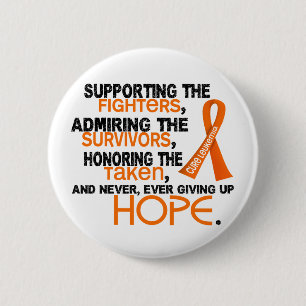 Supporting Admiring Honouring 3.2 Leukaemia 6 Cm Round Badge