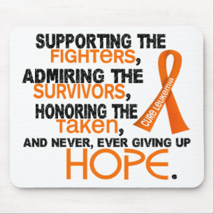 Supporting Admiring Honouring 3.2 Leukaemia Mouse Mat