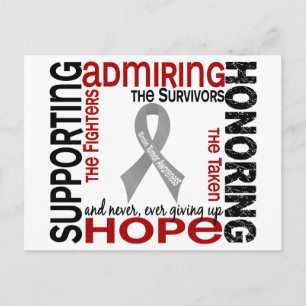 Supporting Admiring Honouring 9 Brain Tumour Postcard