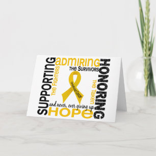 Supporting Admiring Honouring 9 Childhood Cancer Card