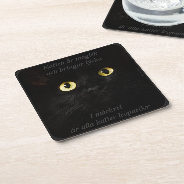 Supporting documents — cat square paper coaster (Angled)