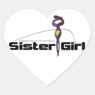 Supporting Endometriosis Awareness Heart Sticker