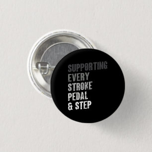 Supporting Every Stroke Pedal & Step - Multisport 3 Cm Round Badge
