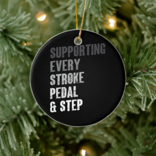 Supporting Every Stroke Pedal & Step - Multisport Ceramic Tree Decoration
