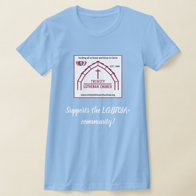 Supporting LGBTQIA+ T-shirt (Laydown)