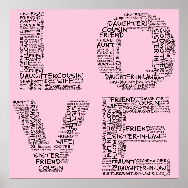 Supporting Loved Ones (Black Text) Poster (Front)