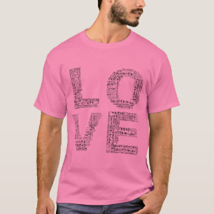 Supporting Loved Ones (Black Text) T-Shirt