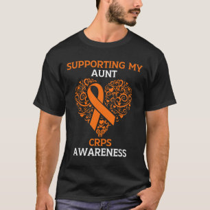 Supporting My Aunt Rsd Crps Awareness Month Orange T-Shirt
