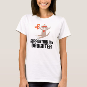 Supporting My Daughter Orange Awareness Ribbon T-Shirt