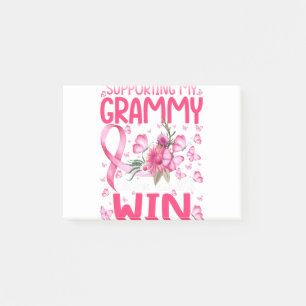 Supporting My Grammy Butterfly Breast Cancer Post-it Notes