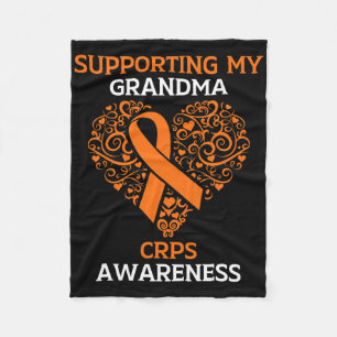 Supporting My Grandma Rsd Crps Awareness Month Ora Fleece Blanket