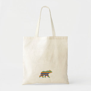 Supporting my Grandson Autism awareness clothes fo Tote Bag