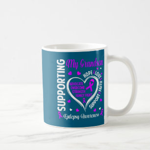 Supporting my grandson epilepsy awareness grandpar coffee mug