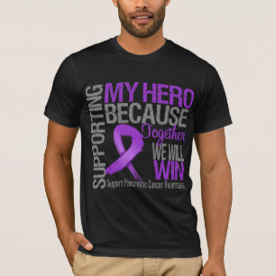 Supporting My Hero - Pancreatic Cancer Awareness T-Shirt