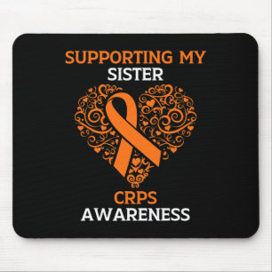 Supporting My Sister RSD CRPS Awareness Month Oran Mouse Mat