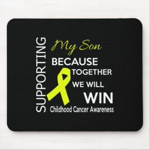 Supporting my son because together we will win mouse mat