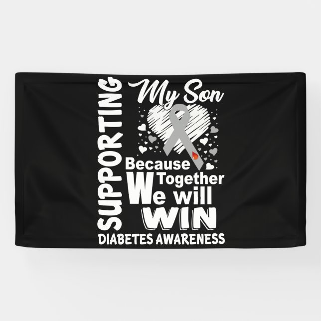 Supporting My Son Diabetes Awareness Month Banner (Horizontal)