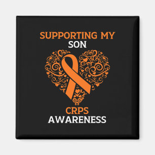 Supporting My Son Rsd Crps Awareness Month Orange Magnet