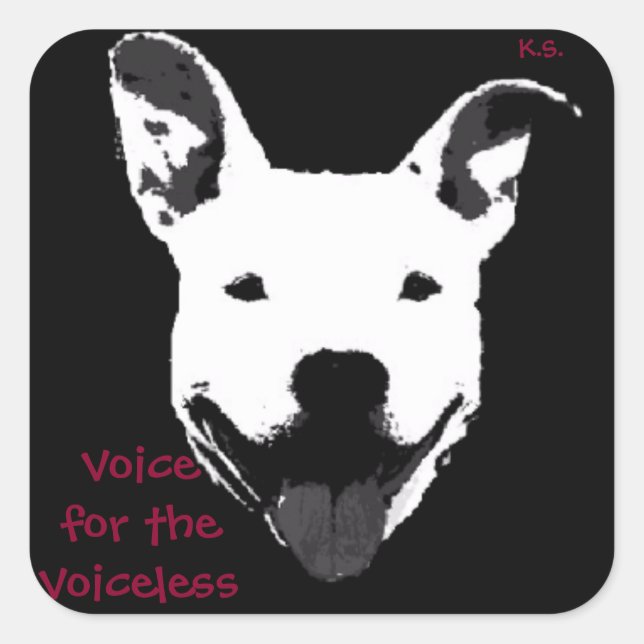 Supporting Pit Bulls Stickers (Front)