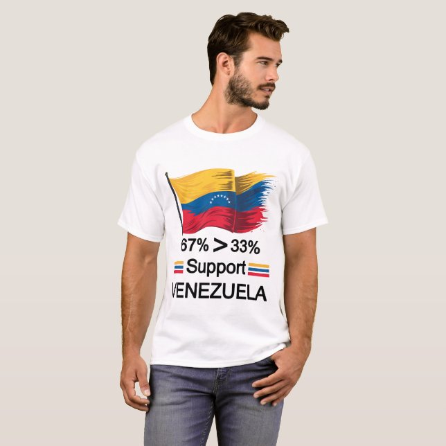 Supporting Protesters Against Election Fraud in Ve T-Shirt (Front Full)