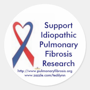 Supporting Pulmonary Fibrosis Sticker