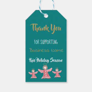 Supporting small business name gift tags