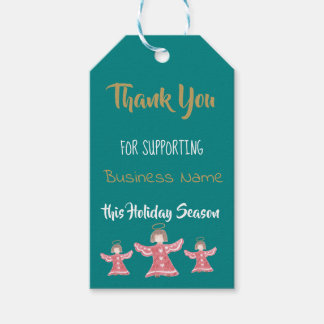 Supporting small business name gift tags