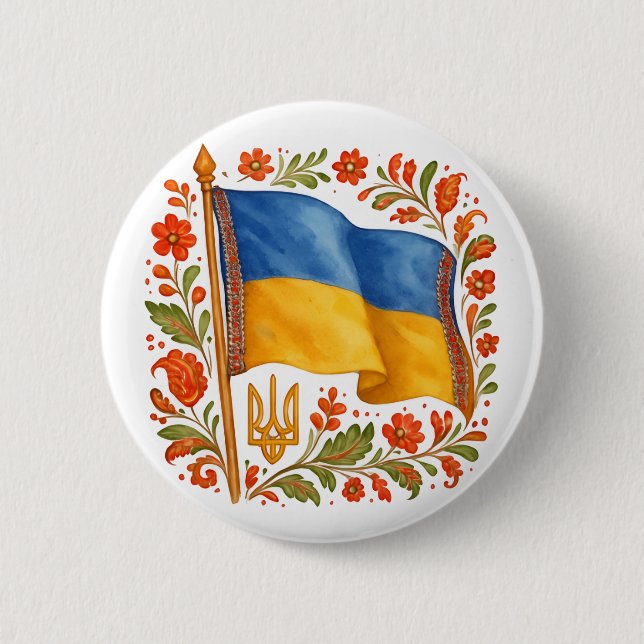 Supporting UKRAINE Button (Front)