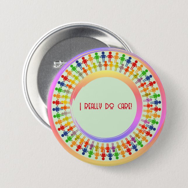 Supportive Artsy Fun Campaign   -   7.5 Cm Round Badge (Front & Back)