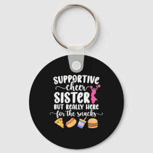 Supportive Cheer Sister Of A Cheerleader Sister Key Ring