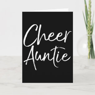 Supportive Cheerleading Competition Aunt Outfit Ch Card
