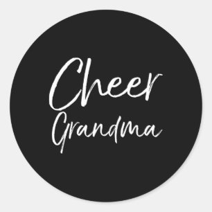 Supportive Cheerleading Competition Outfit Cheer G Classic Round Sticker