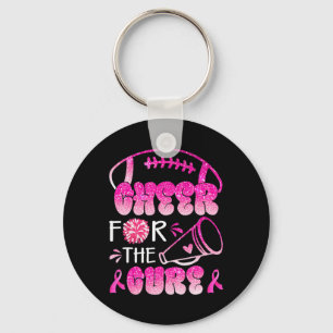 Supportive Family Breast Cancer Awareness Cheer fo Key Ring