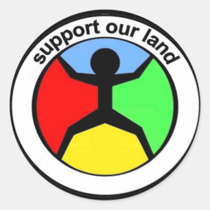 SupportOurLand 3" sticker