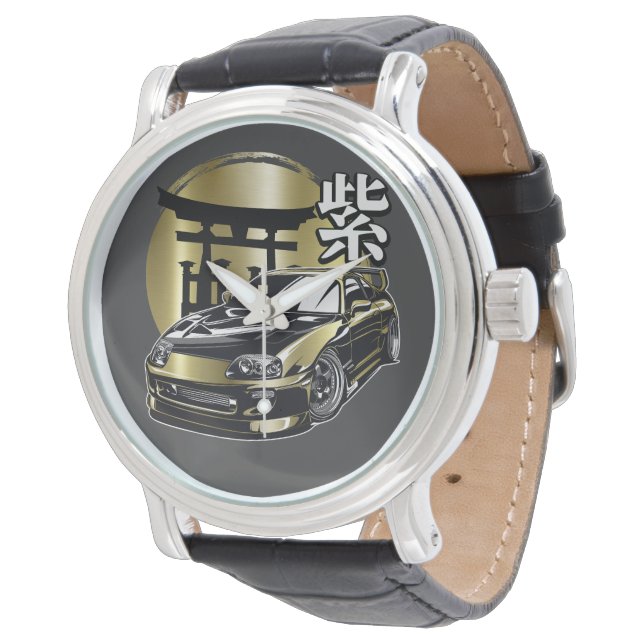Supra Mk 4 Golden Drift Car Watch (Angled)