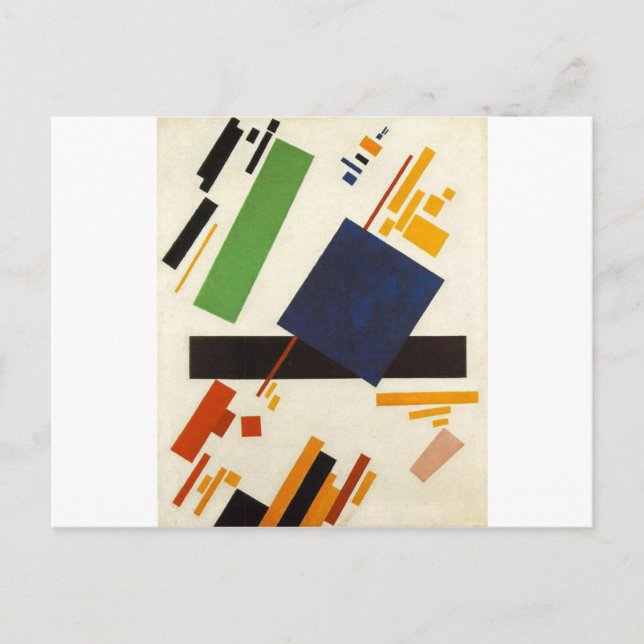 Suprematic Painting by Kazimir Malevich Postcard (Front)