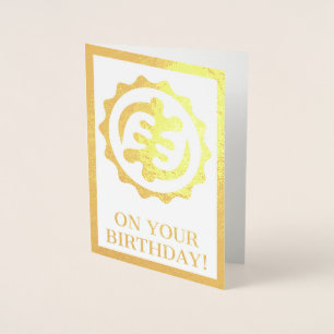 Supreme Adinkra Birthday card
