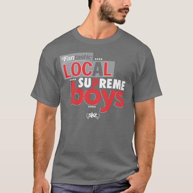 Supreme Boys (grey,red) T-Shirt (Front)