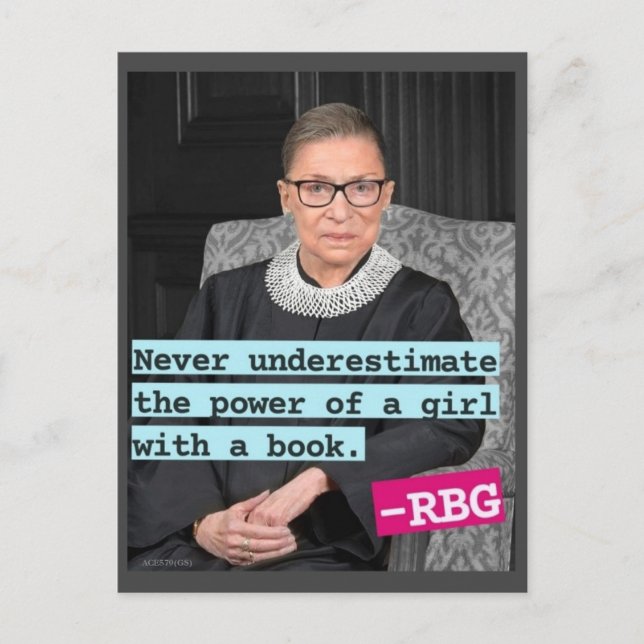 Supreme Court Justice Ruth Bader Ginsburg Postcard (Front)