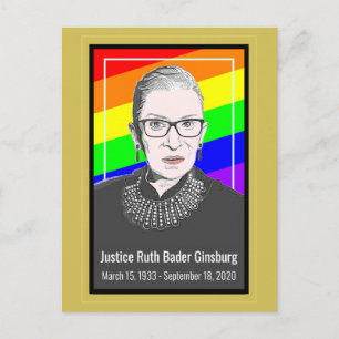 Supreme Court Justice Ruth Bader Ginsburg Postcard