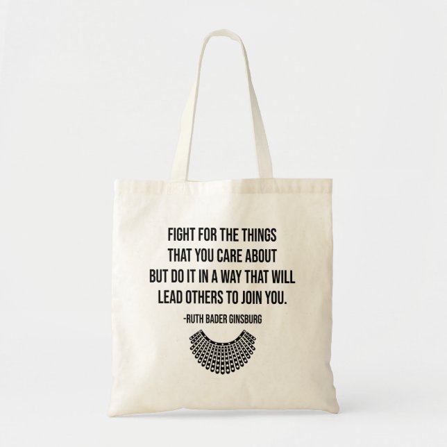 Supreme Court Vote, Ruth Bader Ginsburg RIP Tote Bag (Front)
