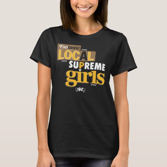 Supreme Girls (brown, gold) T-Shirt (Front)