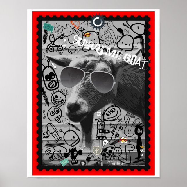 Supreme Goat Poster {Greatest Of All Time} (Front)