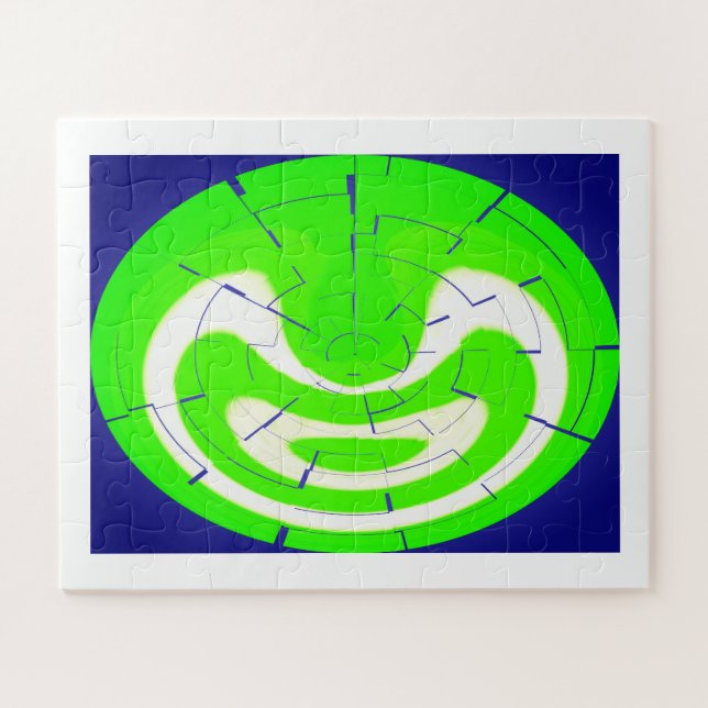 Supreme green art jigsaw puzzle (Horizontal)