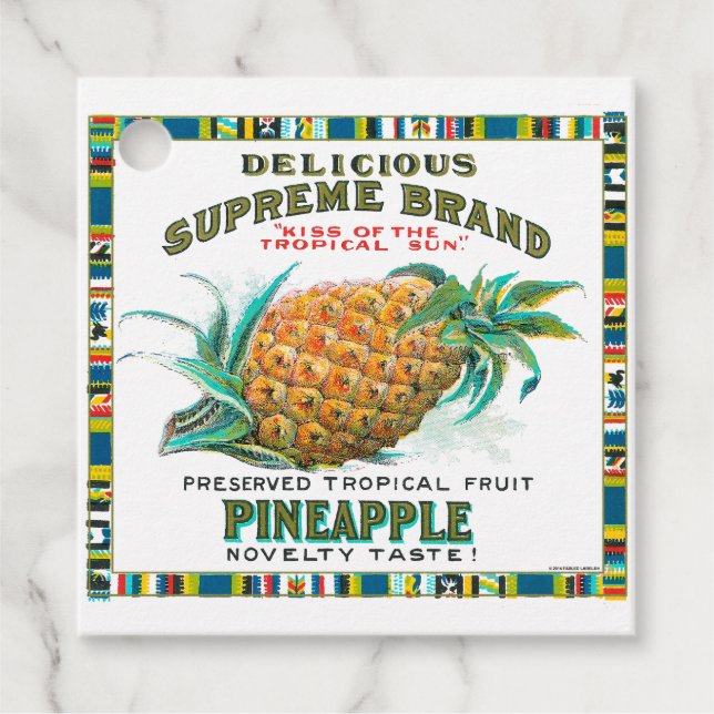 Supreme Pineapple Preserves Favour Tags (Front)