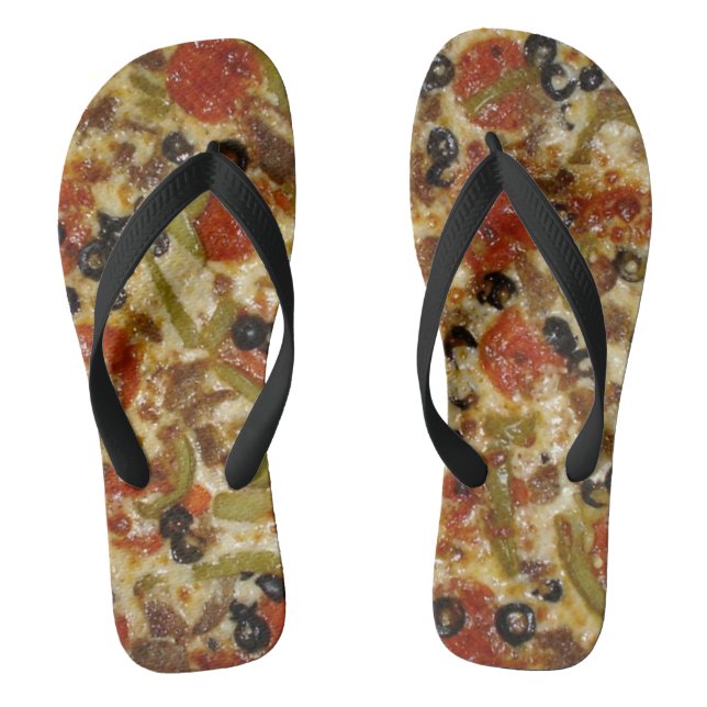 Supreme Pizza Flip Flops (Footbed)